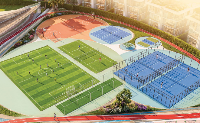 Greenz community and amenities screenshot at 12:10:08
